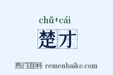 楚才是什么意思的图片